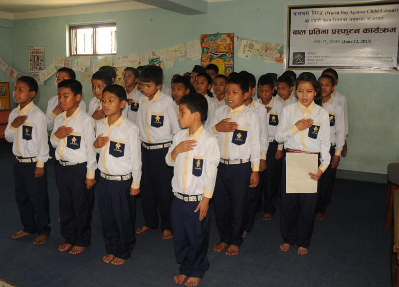 Welcom Song by GW Children during World Day Against Child Labour 2013